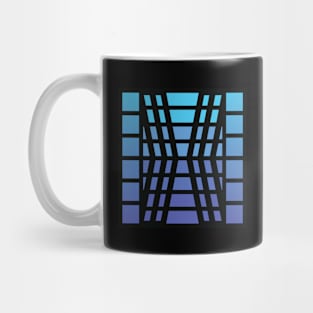 “Dimensional Bend” - V.2 Blue - (Geometric Art) (Dimensions) - Doc Labs Mug